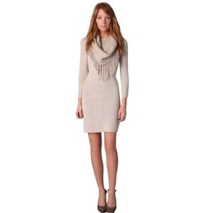 Alice + Olivia Cashmere Sweater Dress with Scarf